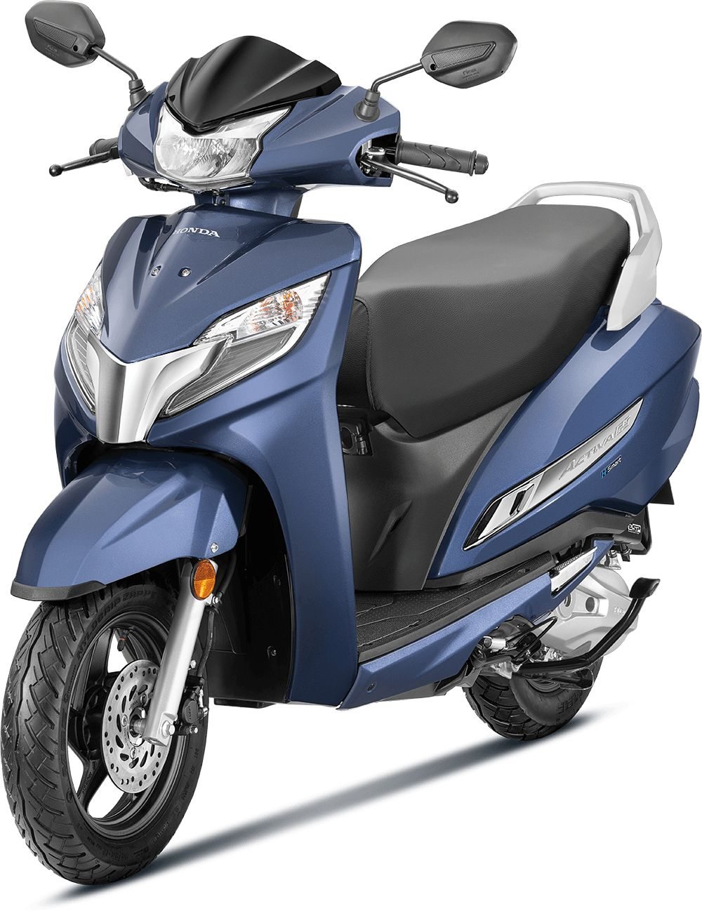 Blue scooter for student commuting